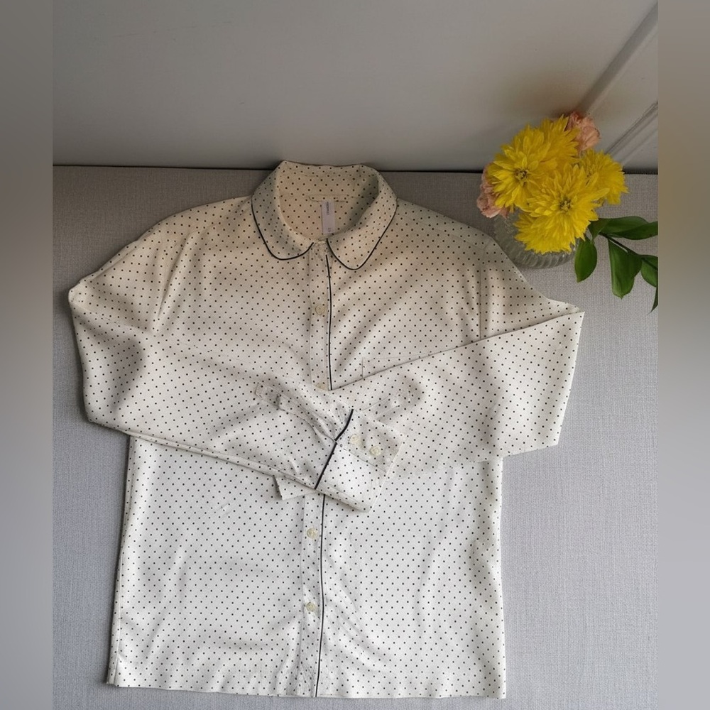 GAP Polka Dot Pajama Top - Cream